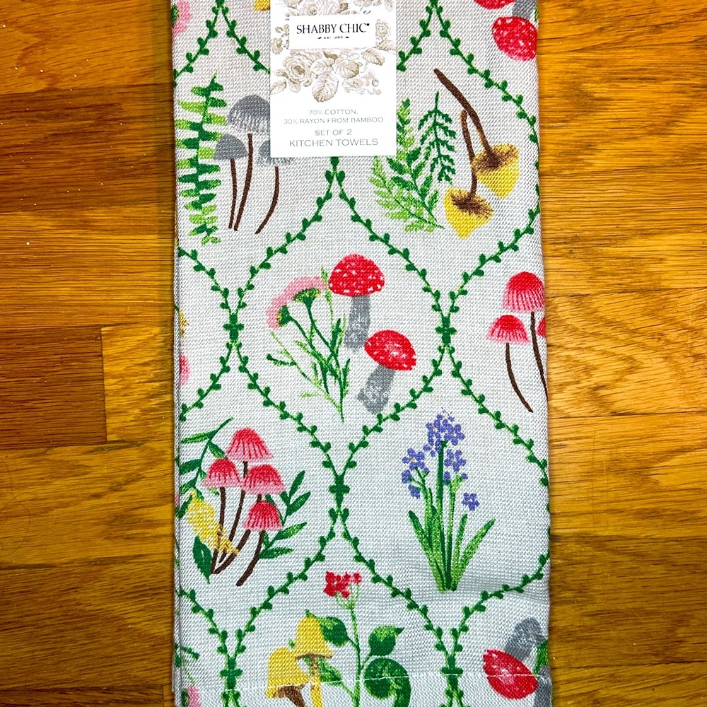 Shabby Chic Mushroom Kitchen Towels